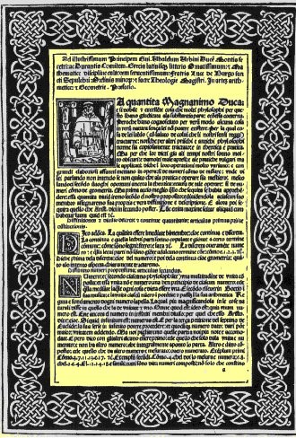 summa-de-aritthmetica-geometria-proportioni-ed-proportionalita La dedica al Principe Ubaldo di Urbino della prima edizione della